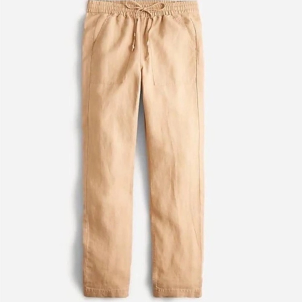 NWT J.Crew seaside linen pant in linen blend